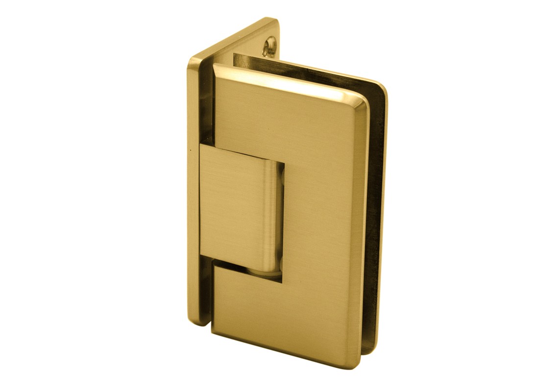 FHC Carolina Beveled Wall Mount Hinge Brass Satin Brass Finish
