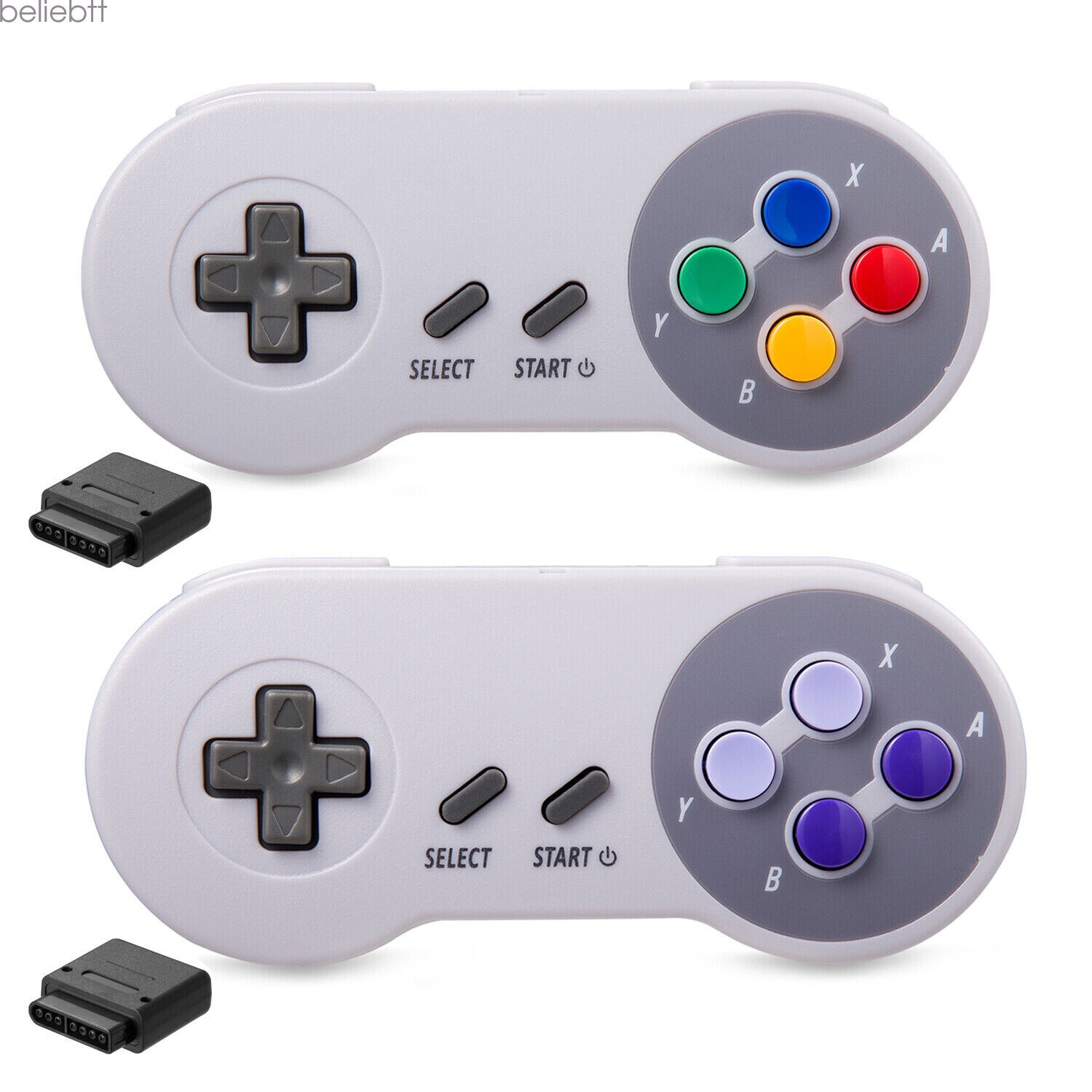 2.4G SNES Controller Wireless with SNES Receiver For Super NES SNES SFC 16-bit
