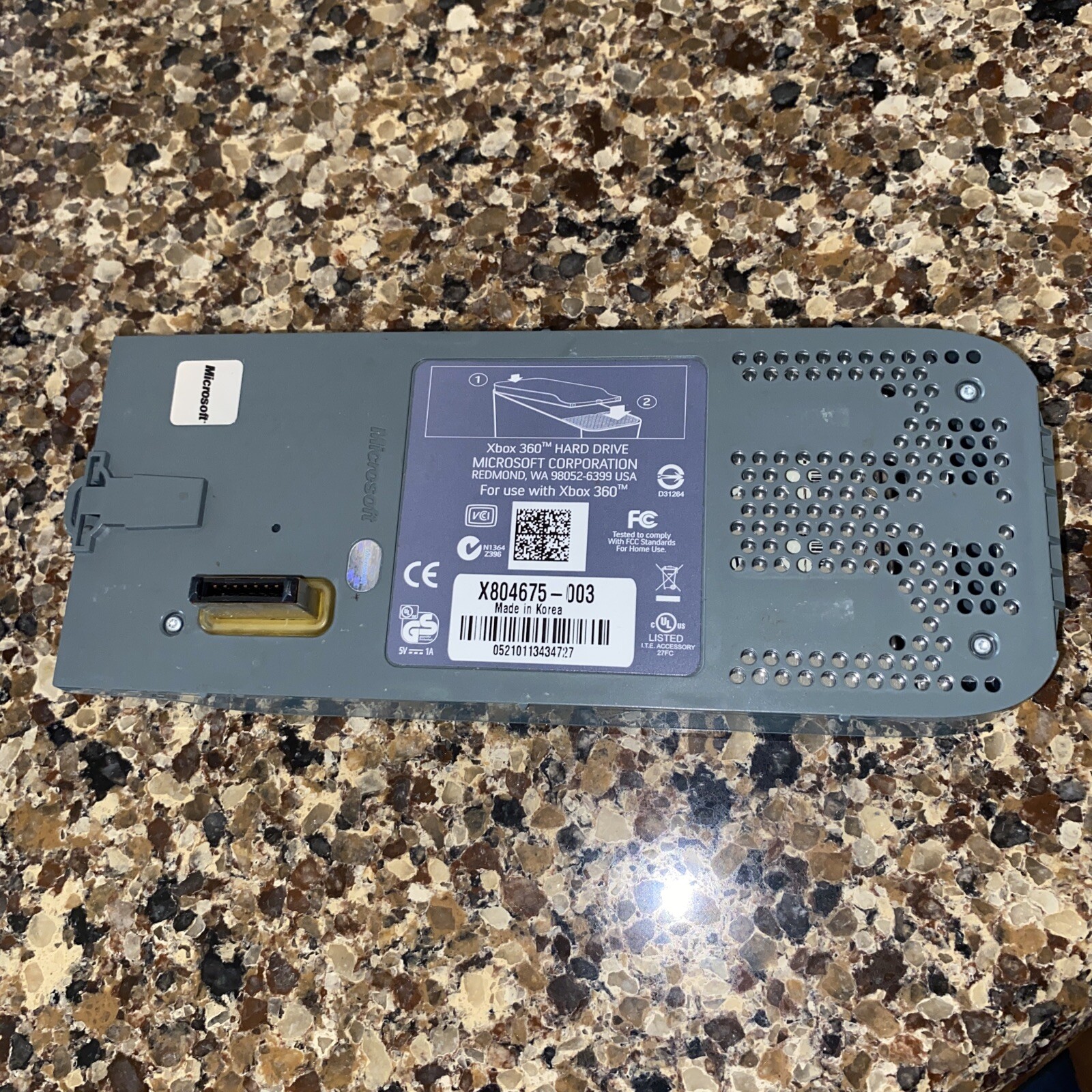 Microsoft XBox 360 X804675-003 Gray 20GB OEM Clip-On External Hard Drive HDD