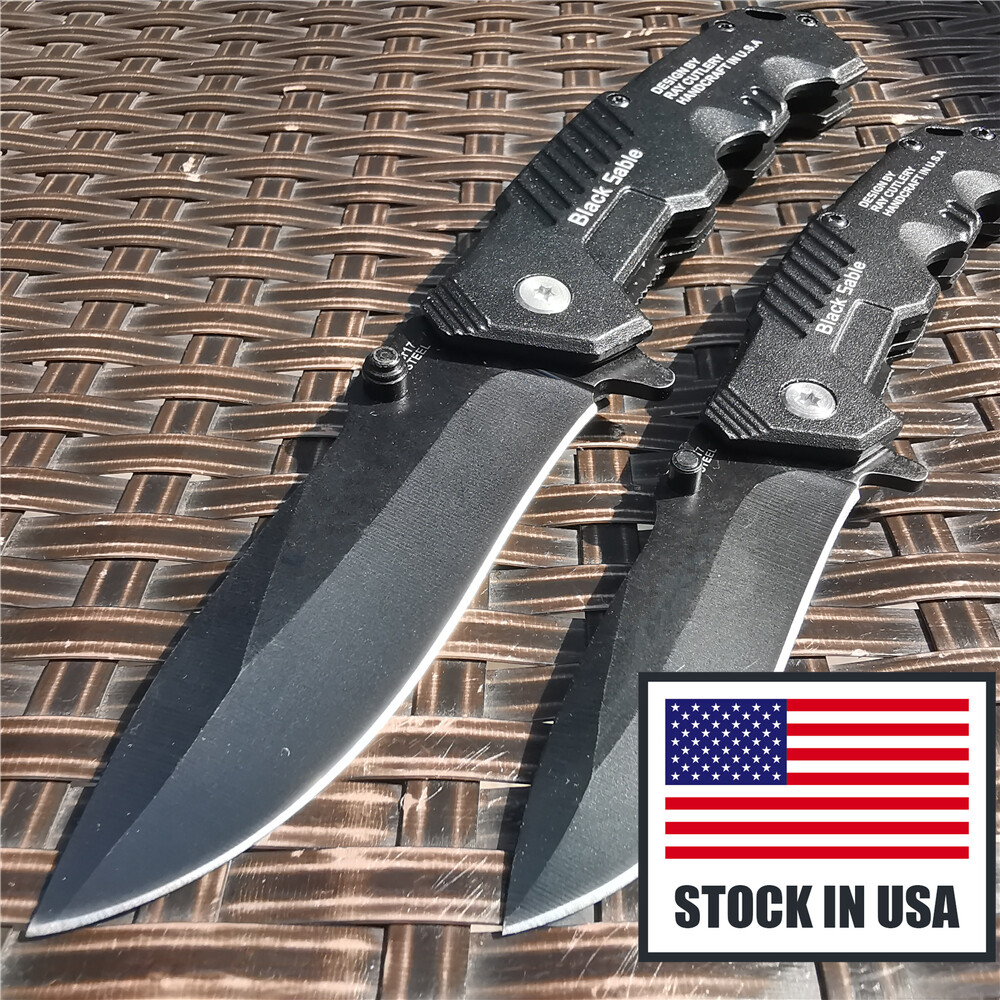 Tactical Dual Model Pocket Folding Knife Outdoor Sports Hunting Survival Knife