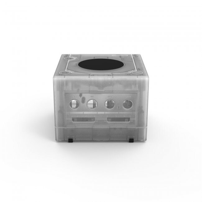 TeknoGame Console Shell Replacement Housing Kit for GameCube - Clear White