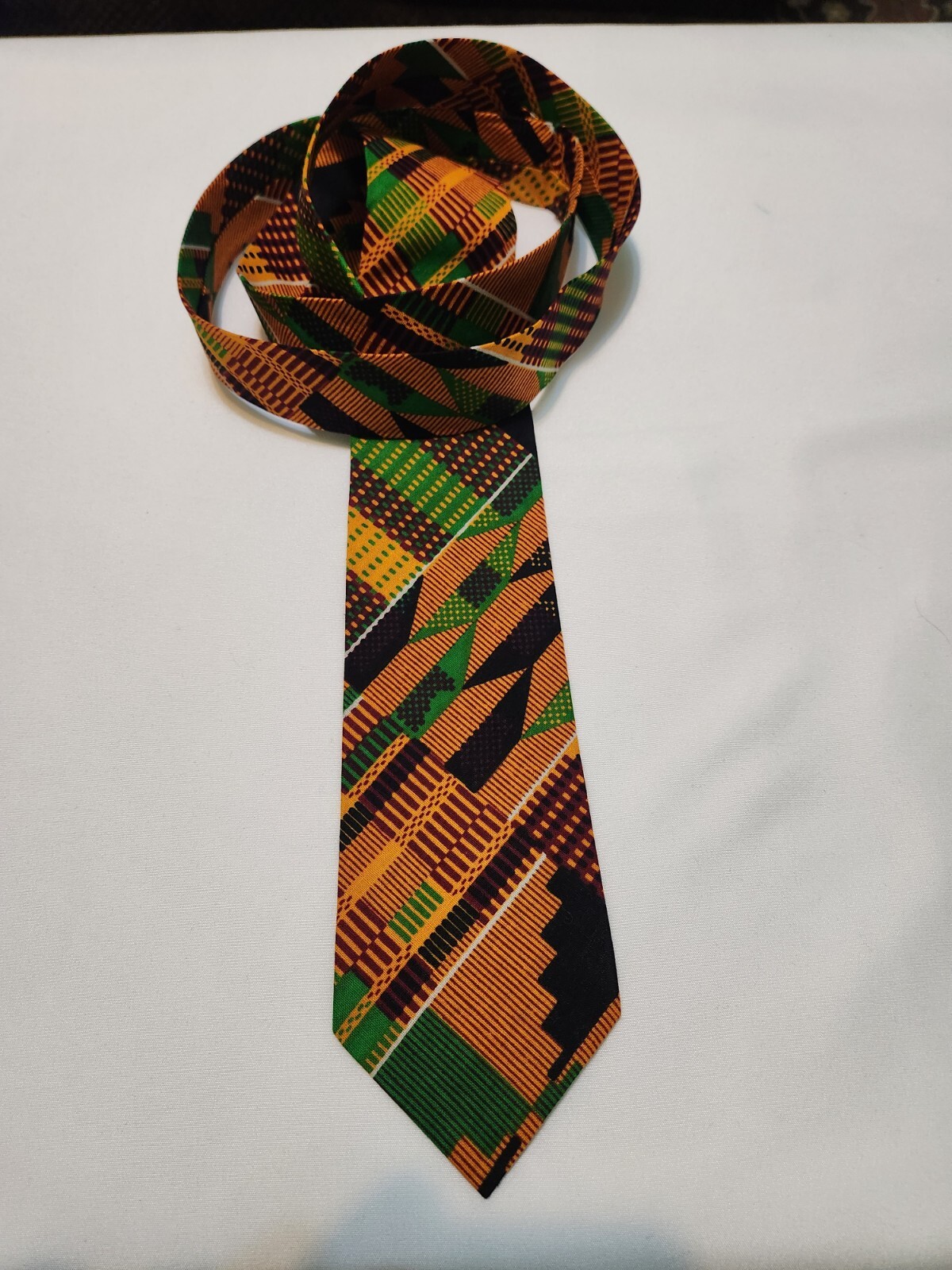 Kente print Men Quality Necktie Neck Tie African Kente Print cotton