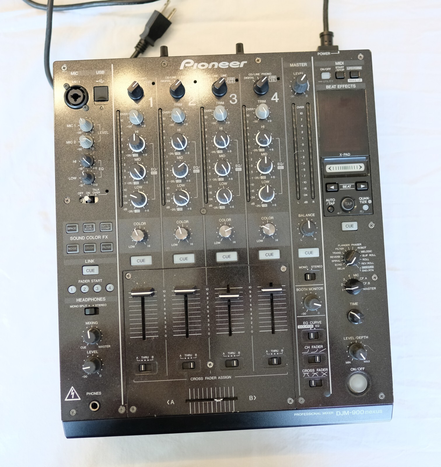 Pioneer DJM-900 Nexus 4 channel Pro DJ Mixer - Parts / Repair
