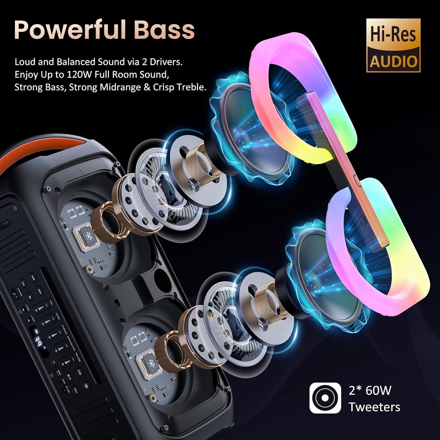 Karaoke Machine Speaker 2 Mic