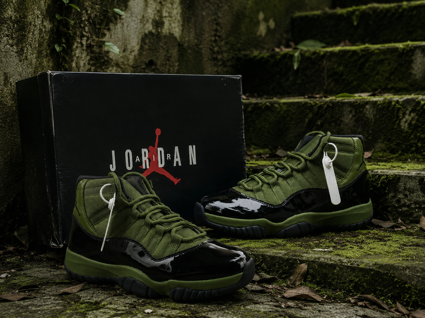 Men's All Size US Jordan 11 Retro Green 7-12