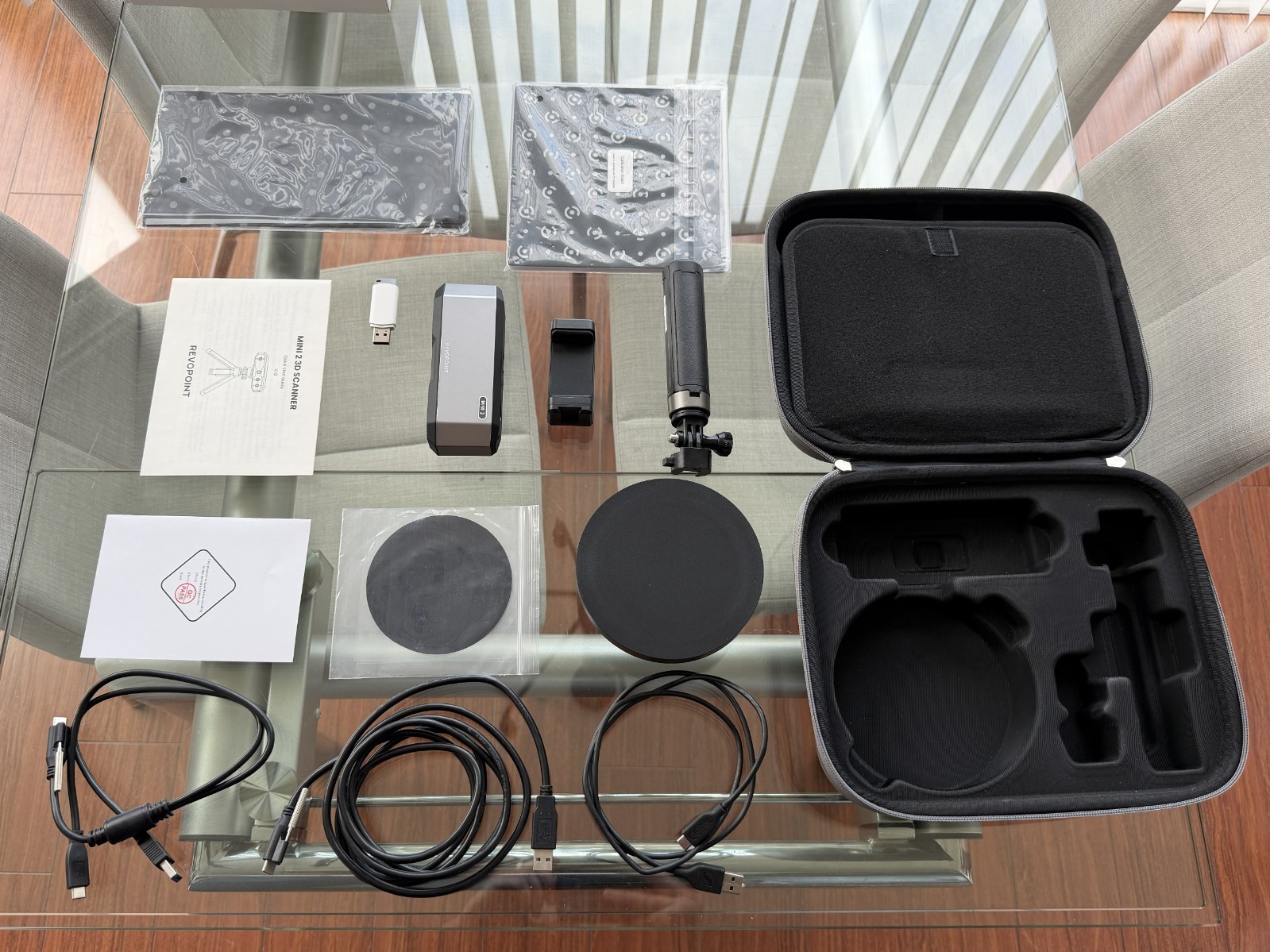 Revopoint MINI 2 3D Scanner + Dual-Axis Turntable Bundle – High Precision