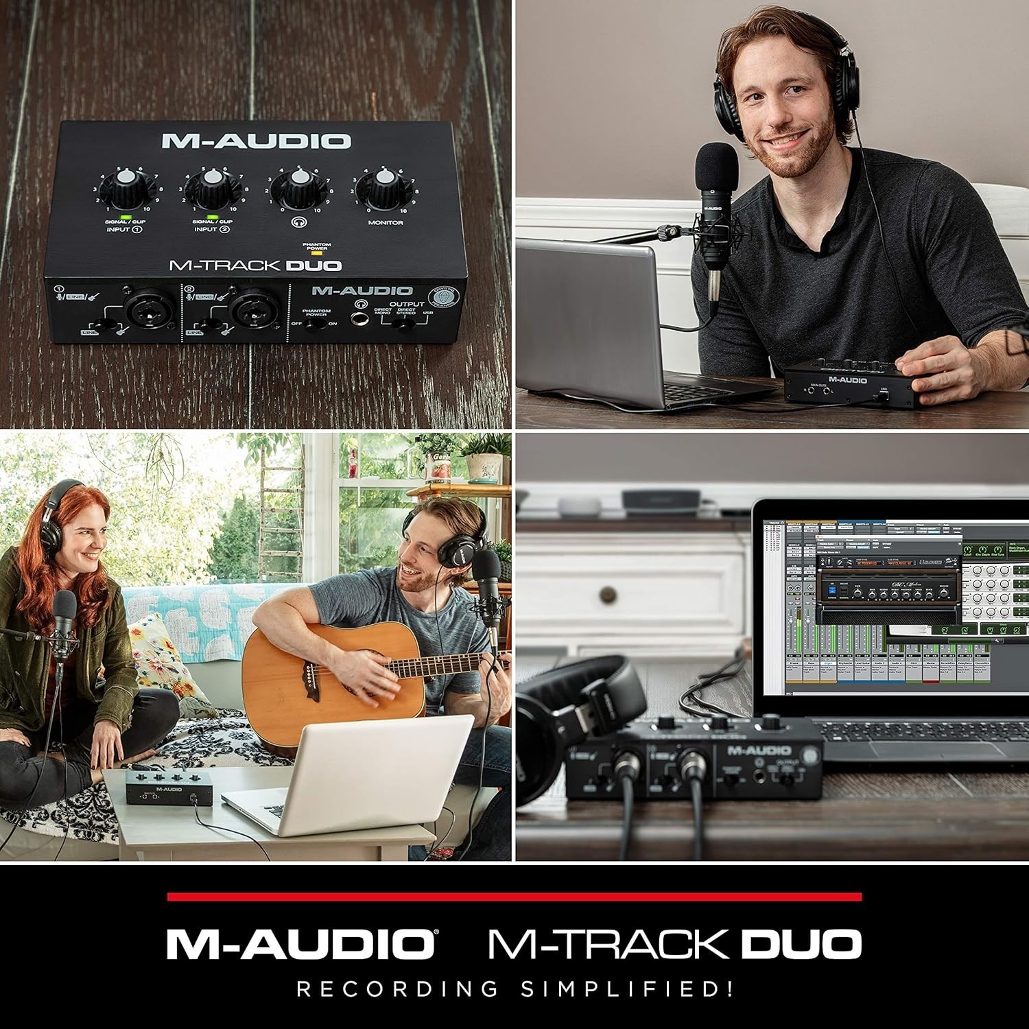 Professional Audio Interface for Musicians and Podcasters with 20kHz Response