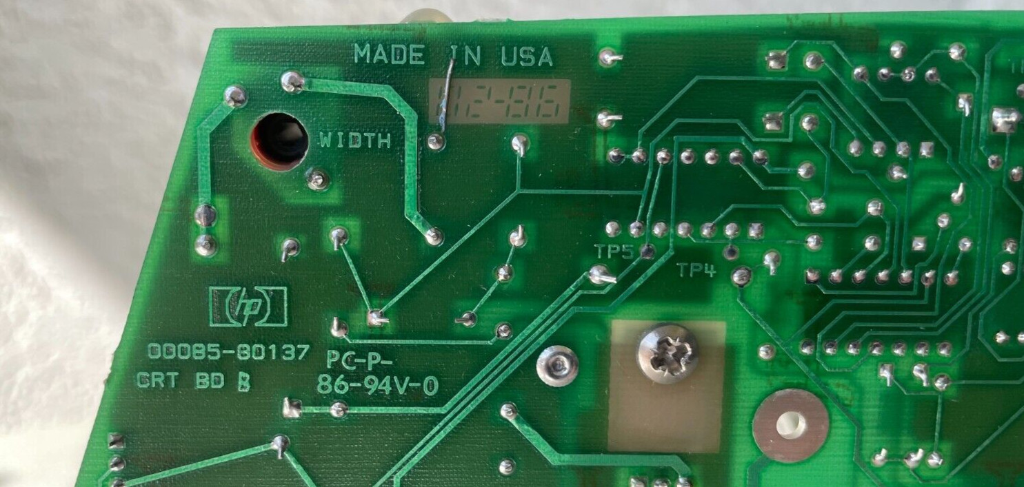HEWLETT PACKARD HP 85A 85B CRT ASSEMBLY TESTED WORKING