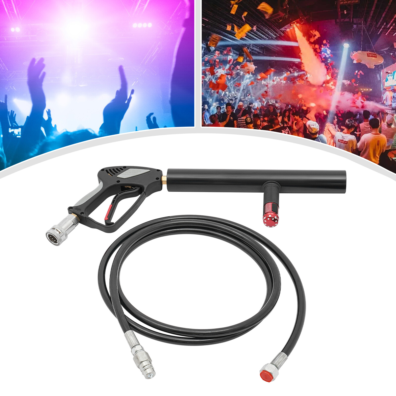 Party Cannon CO2 Blaster Handheld Night Club Bar DJ Jet Effect Fogger Smoker Gun