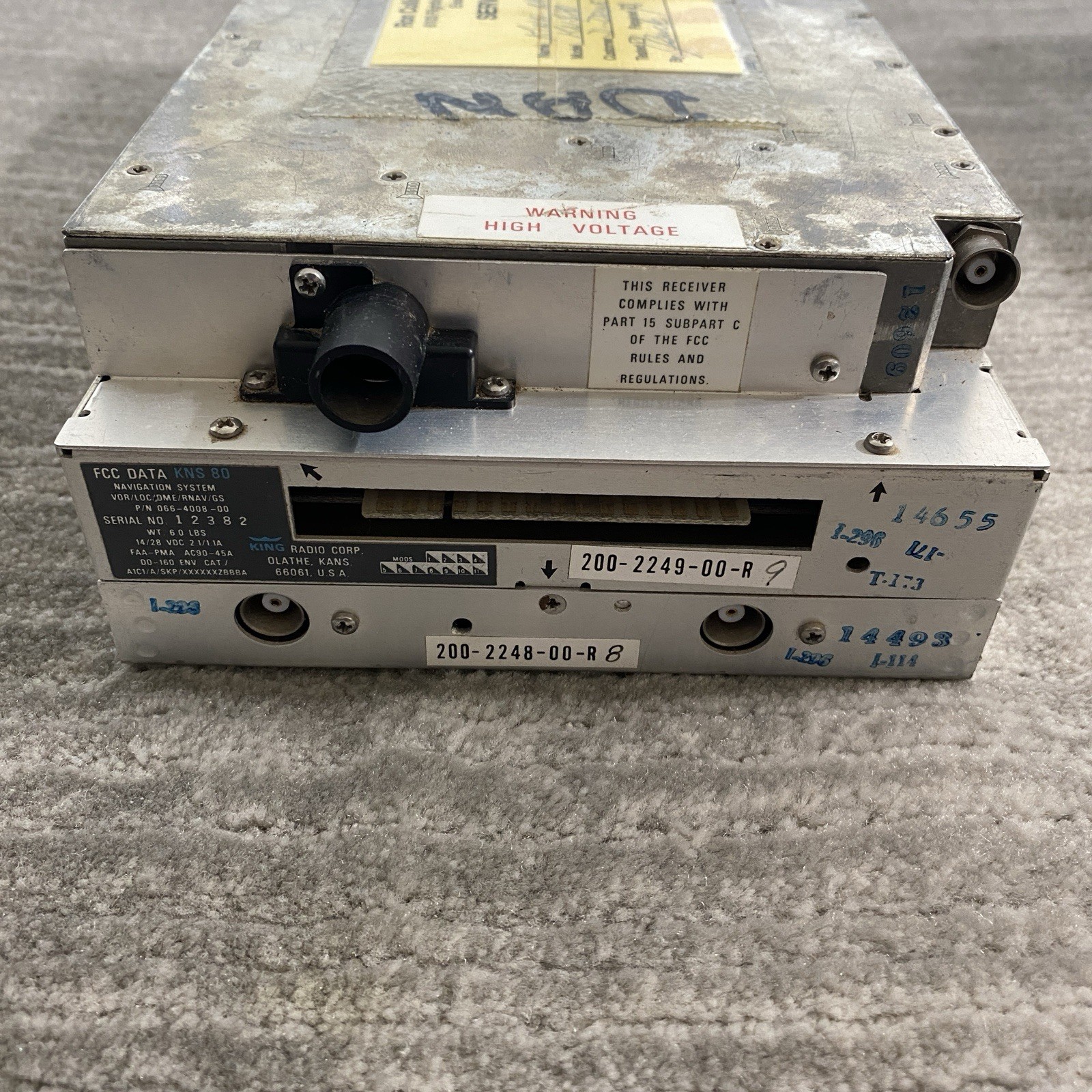 Bendix King KNS 80 Navigation System 066-4008-00 With Screen Damage And Tray