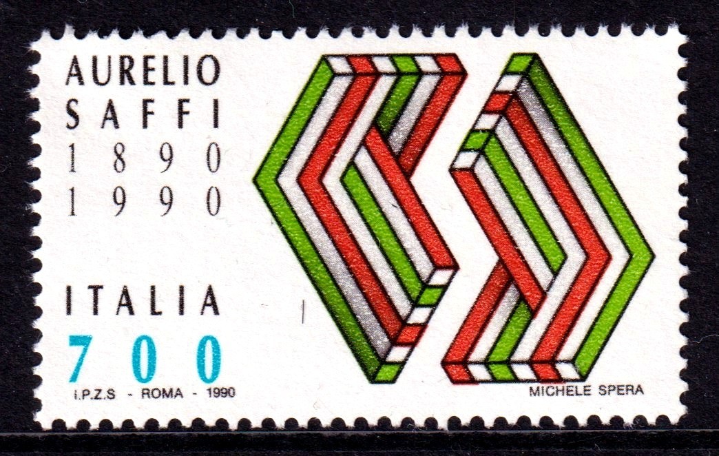 Italy 1990 Aurelio Saffi Mint MNH SC 1808