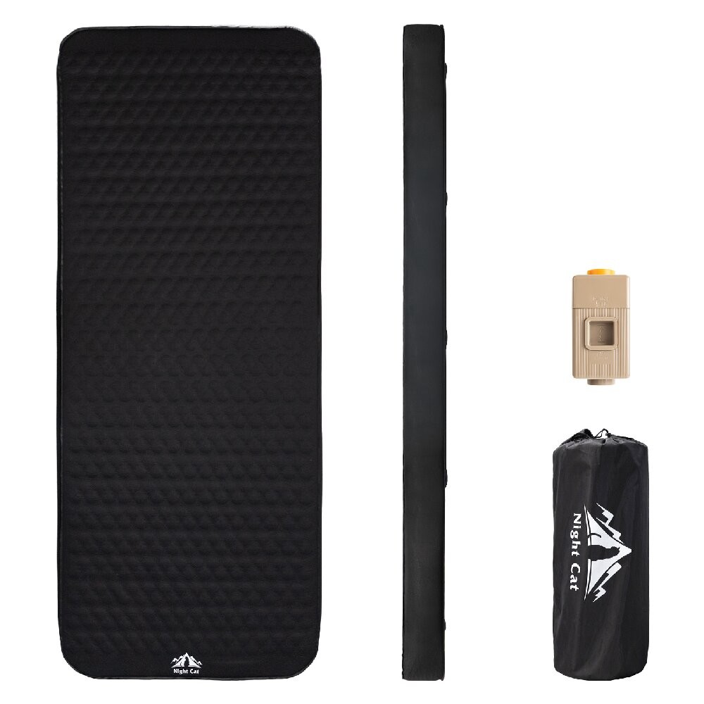 4 Inch Self Inflating Sleeping Pad Camping Mattress with Electric Pump Outdoor