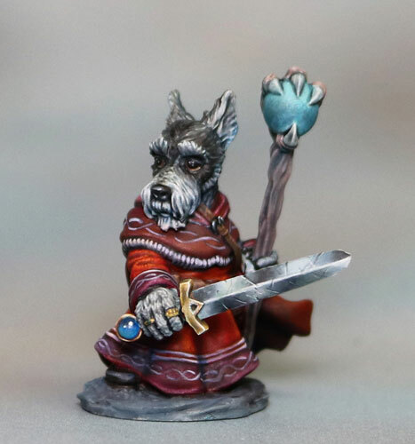 Dark Sword DSM-8162 Gabby Schnauzer Wizard with Staff & Sword (Critter Kingdoms)