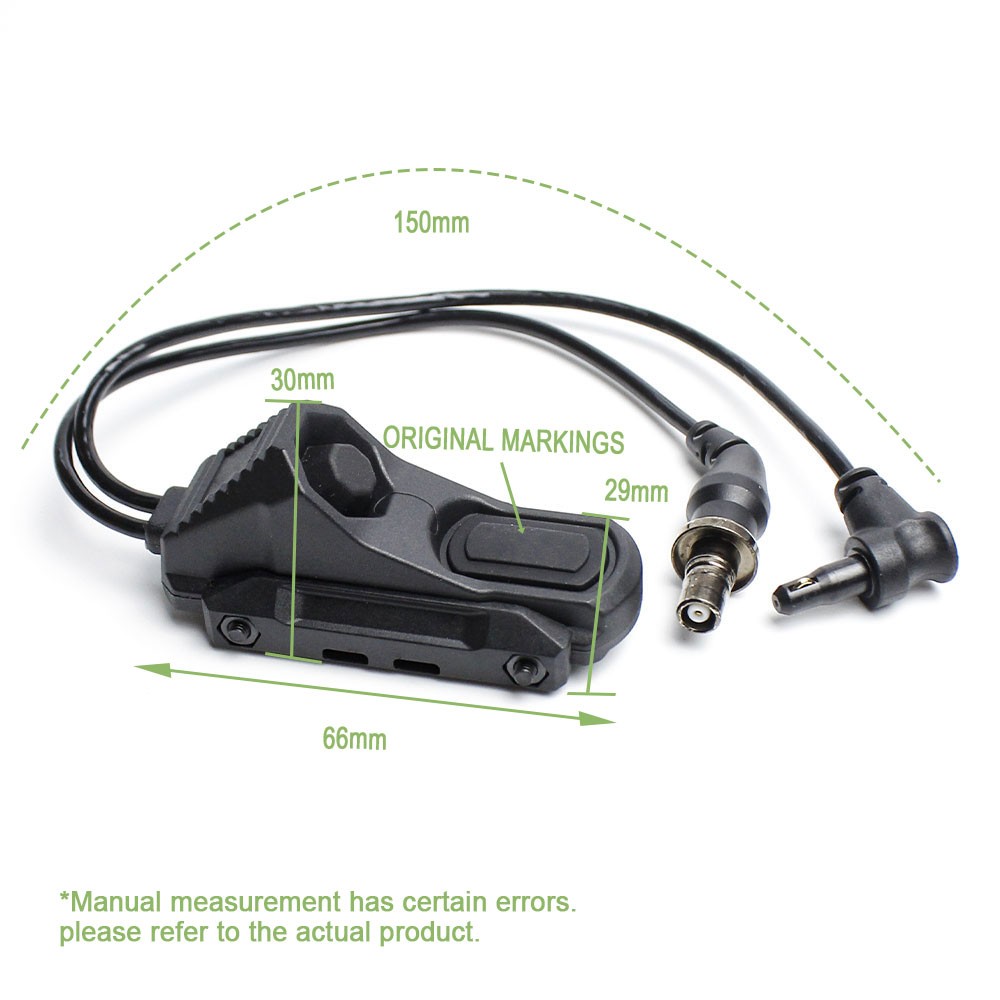 Tactical Flashlight Switch Dual Head Light Switch For M300/M600 Torch - SF/Crane