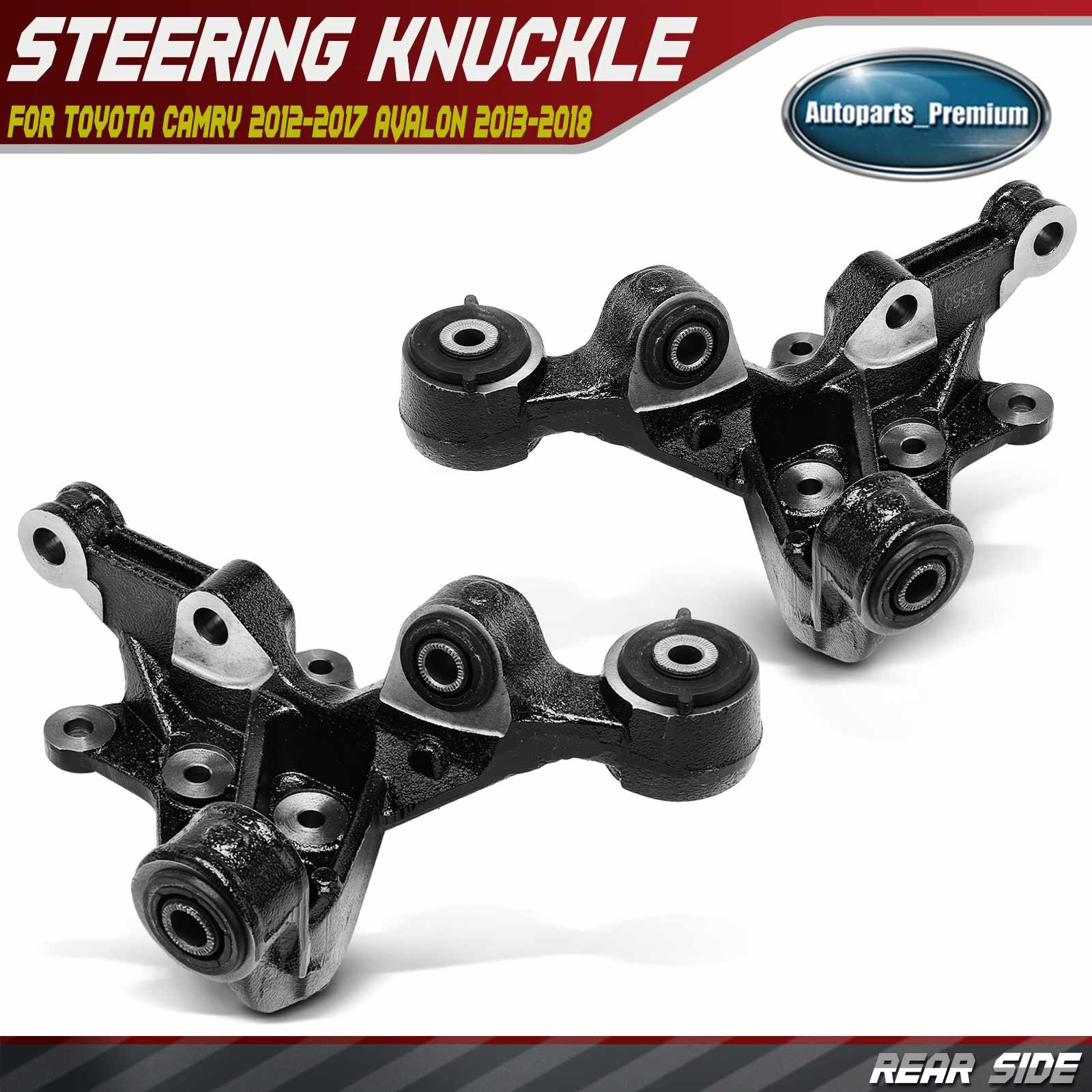 2xRear Left & Right Steering Knuckle for Toyota Camry 2012-2017 Avalon 2013-2018