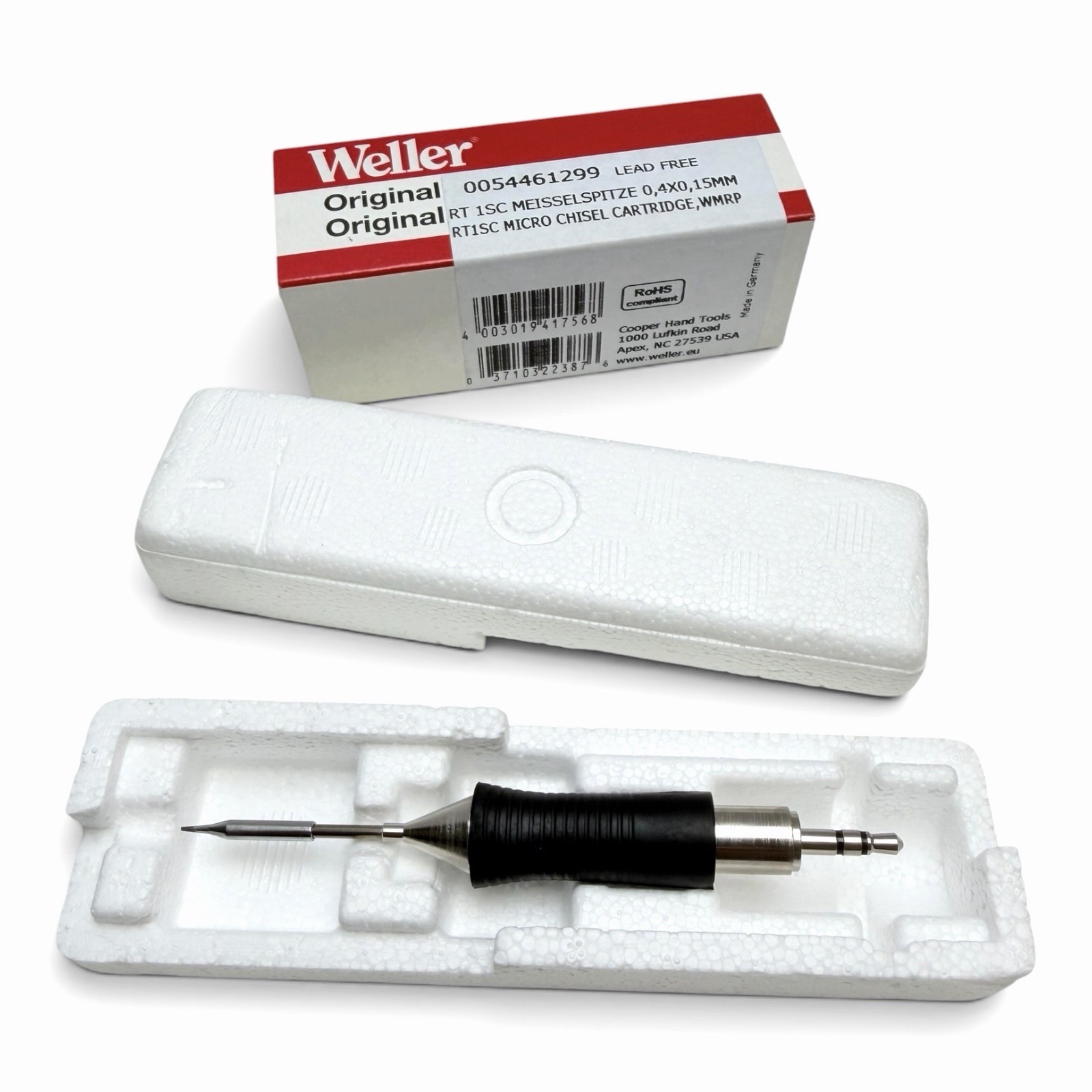 Weller RTM004S - RT Micro Mil Spec Tip, Chisel 0.4 x 0.15mm, 0054461299