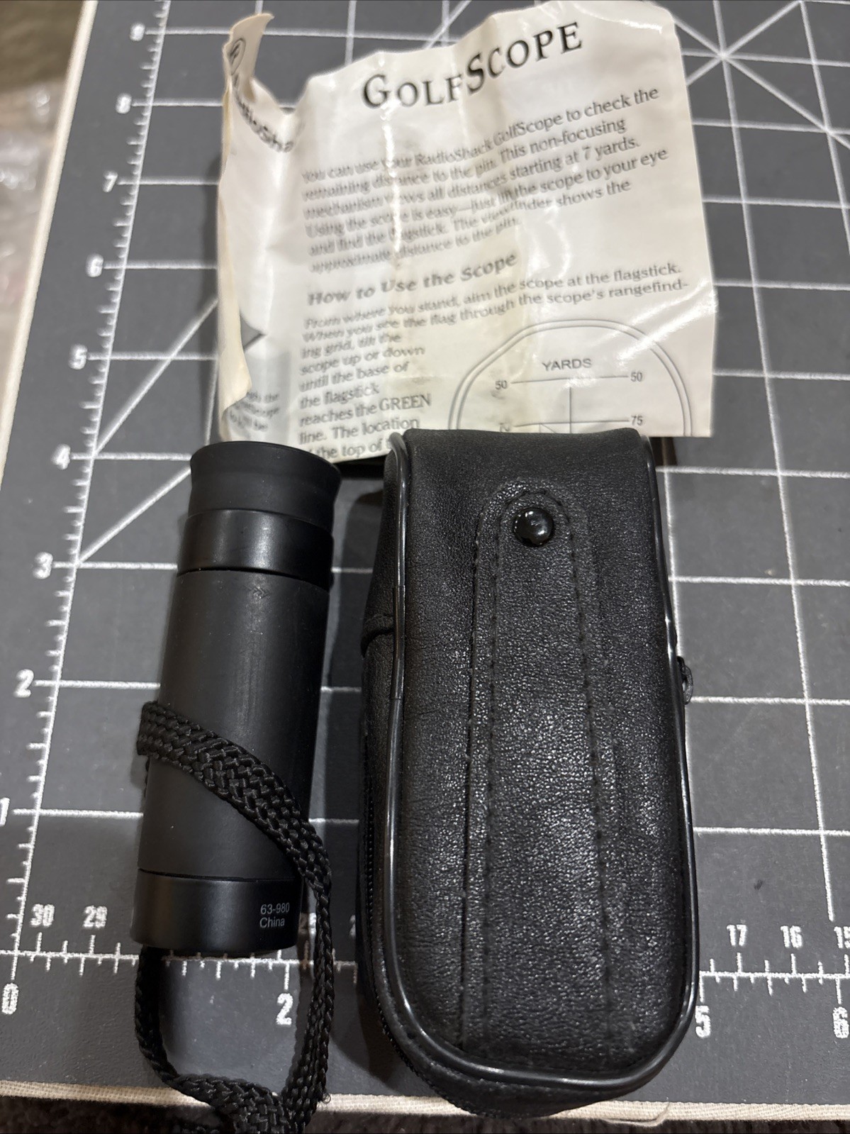 Vintage Radio Shack 5x20mm 63-980 Golf Scope with Case