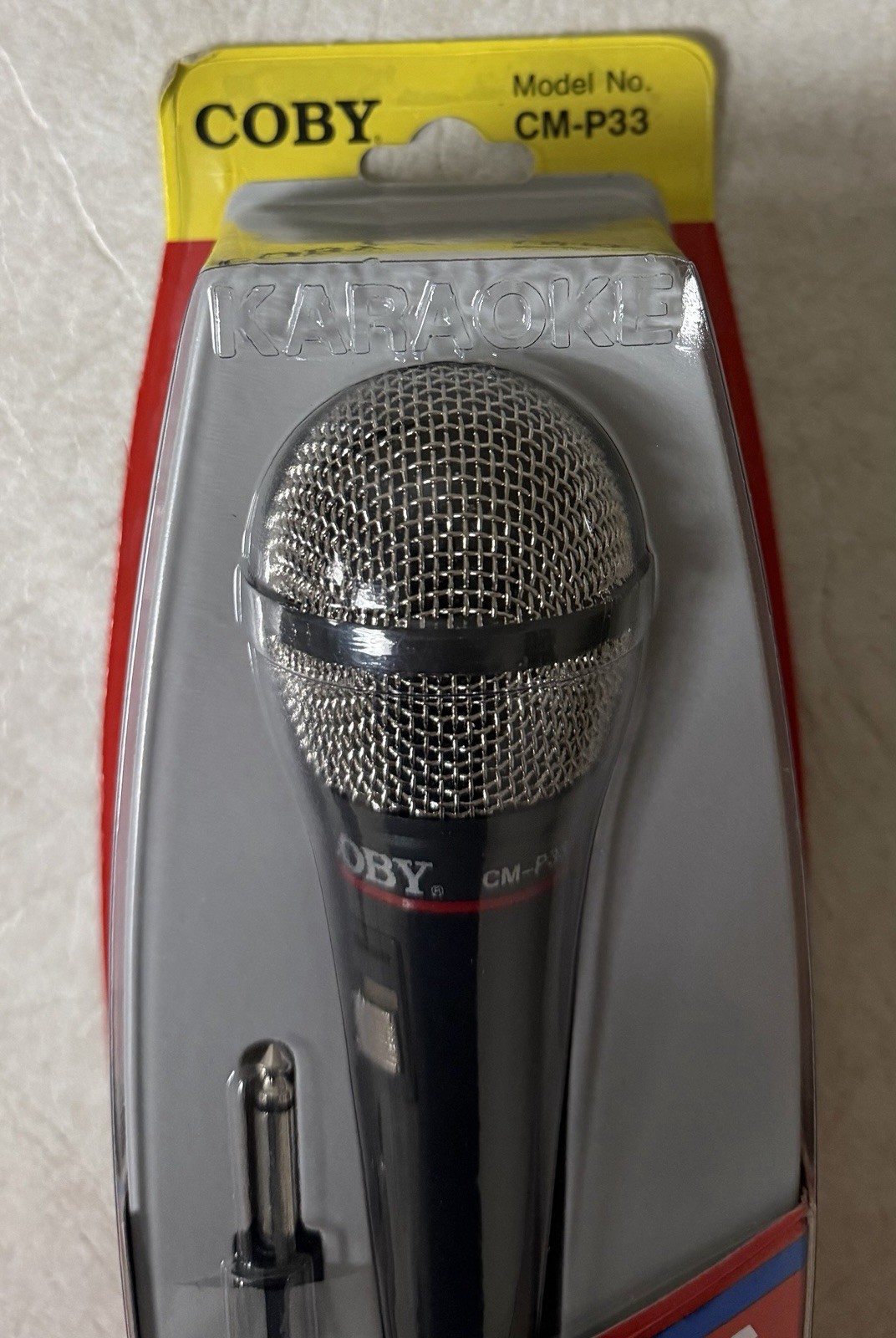 COBY CM-P33 Dynamic Cable Professional Microphone New Sealed