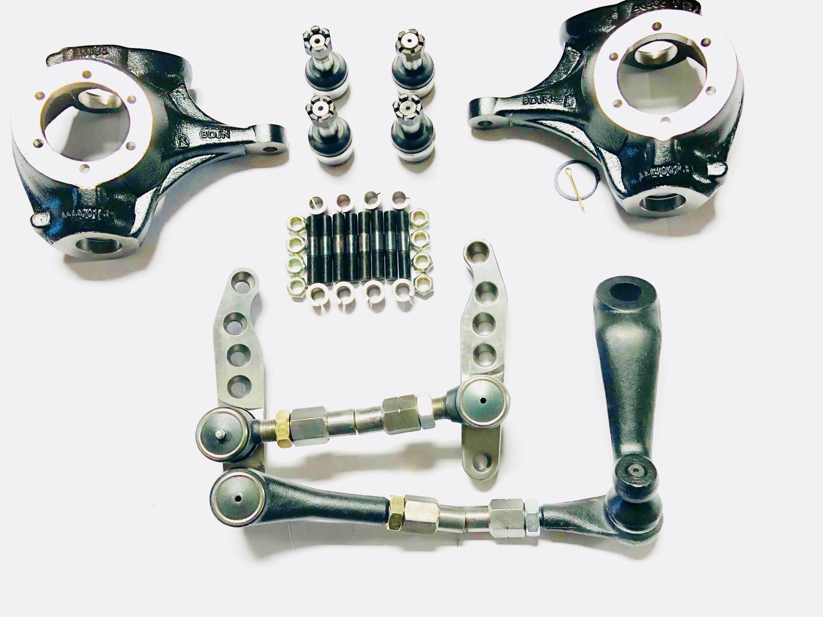 GM/CHEVY/JEEP DANA 44 COMPLETE 1-TON CROSSOVER HIGH STEER KIT-W/KNUCKLE WARRANTY