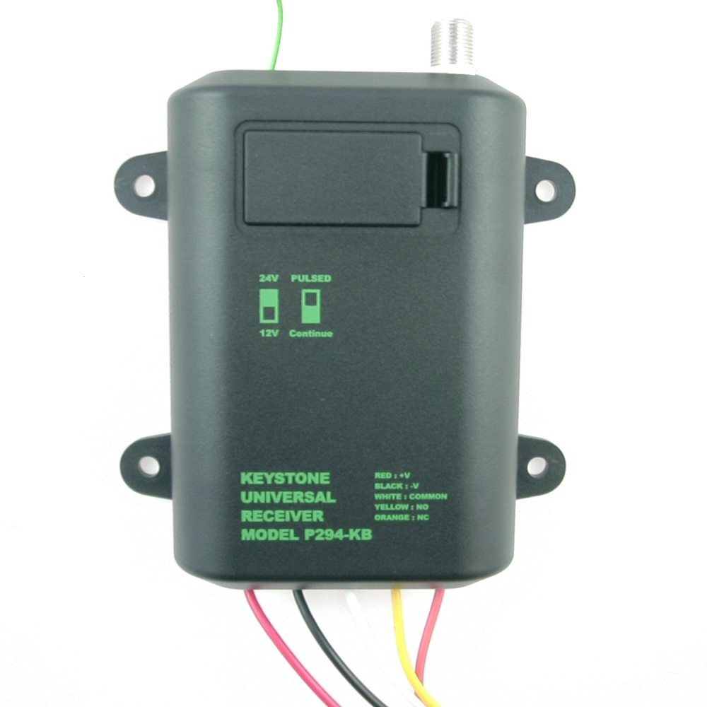 Heddolf Keystone P294-1KB 12/24V Gate Radio Receiver 318MHz 9 code switch + 0 -