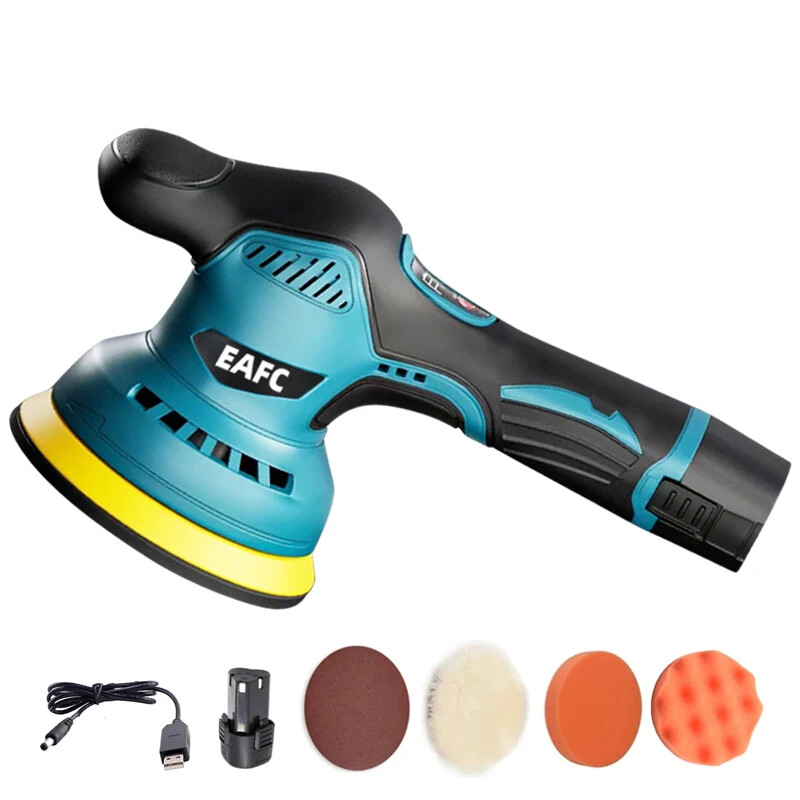 2800-5500RPM Electric Car Polisher 12V 5inch Wireless Waxing Polishing Machine