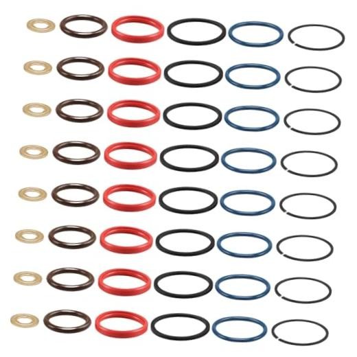 8 Set 7.3L Diesel Fuel Injector O-Ring Seal Kits Compatible with 1995-2003 F