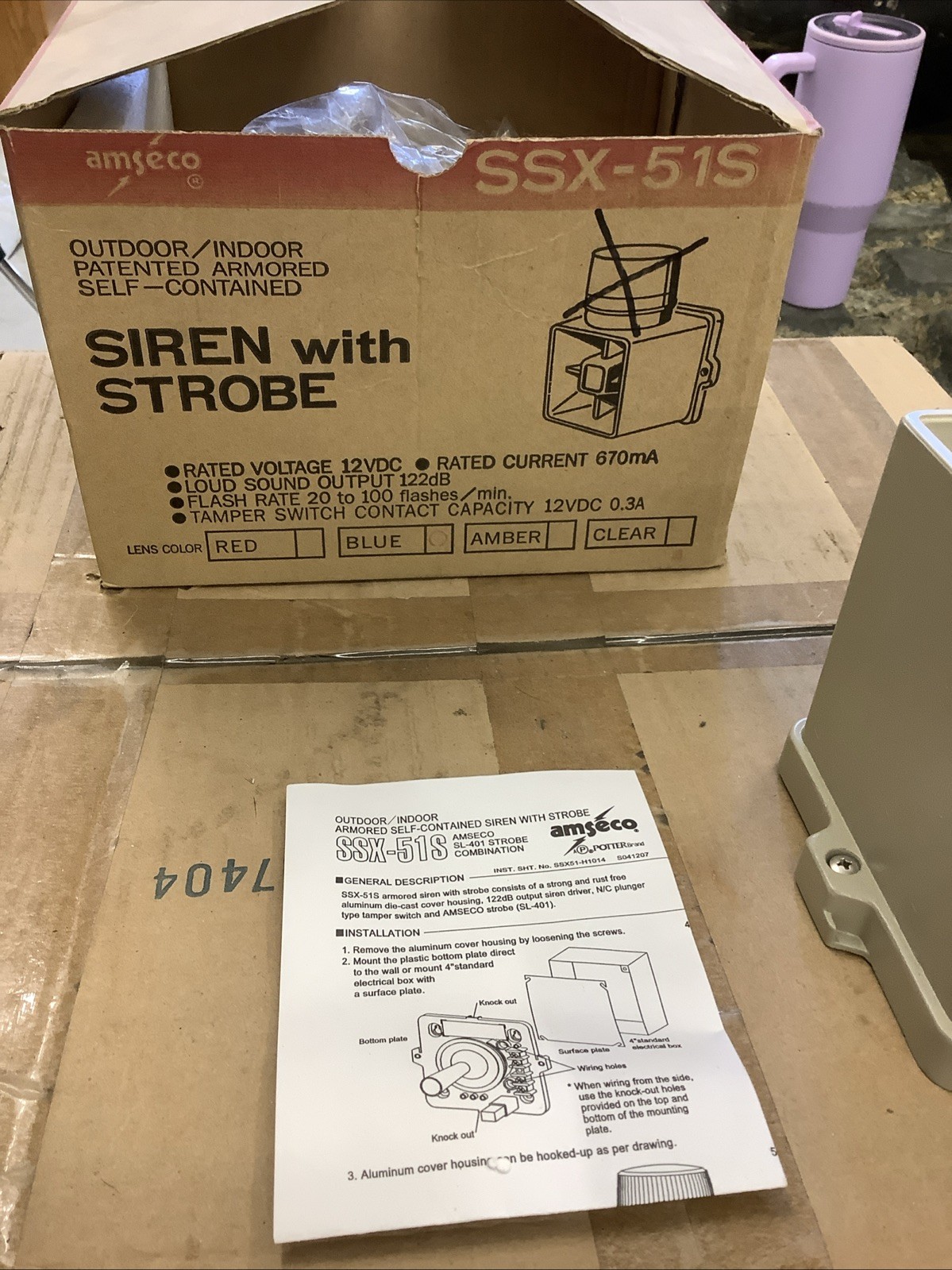 Amseco Armored Self-Contained Siren SSX-51S