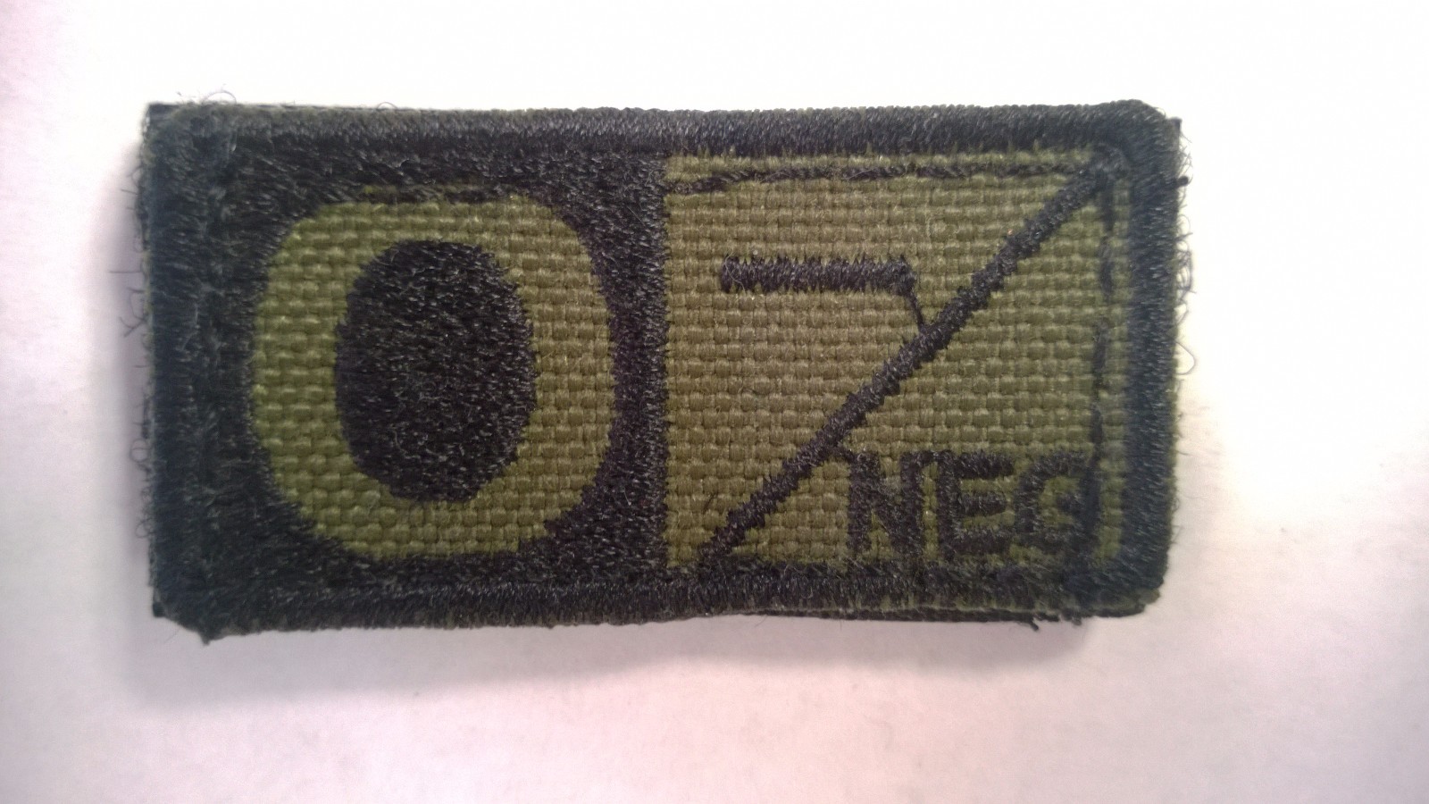 Condor Blood Type Hook-Back Patches (O-) OD 2 EACH