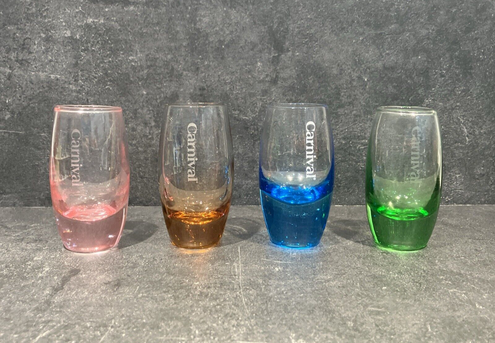 Carnival Cruise Line Etched Shot Glass 2oz **CHOICE of COLOR BUY MORE SAVE MORE