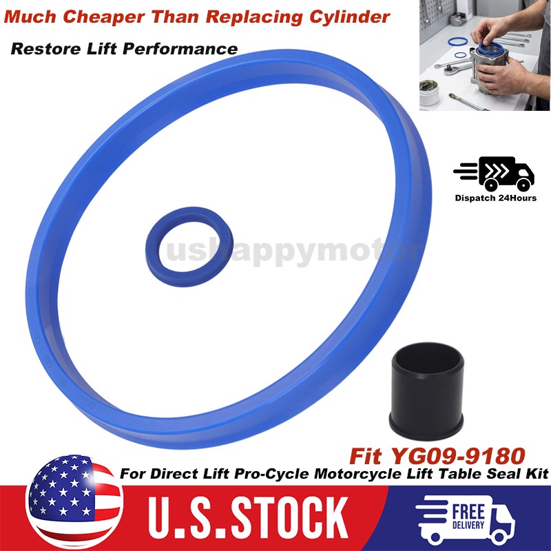 For Direct Lift Pro-Cycle Motorcycle Lift Table Seal Kit Fit YG09-9180 Cylinder