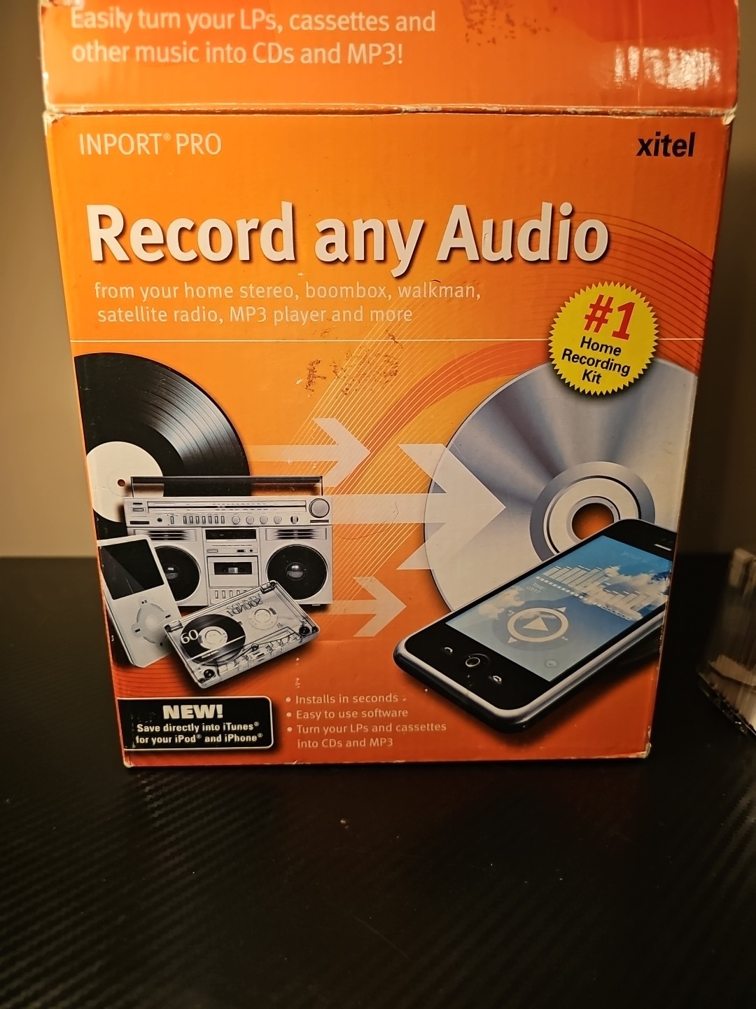Xitel Inport PRO Record Any Audio Home Recording Kit  New in Box