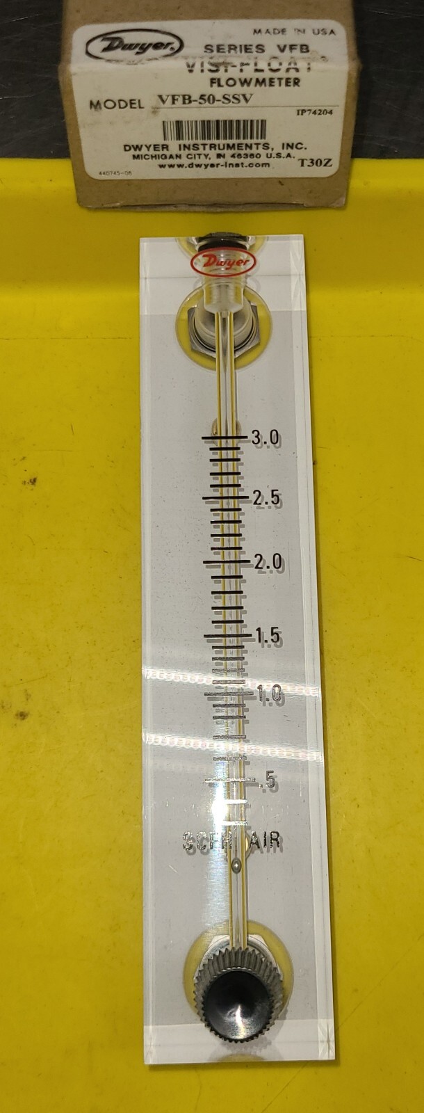 Dwyer VFB-50-SSV Visi-Float VFB Flowmeter