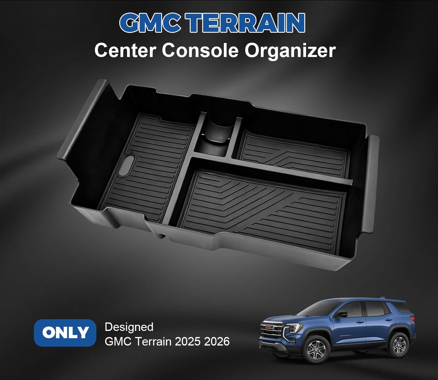 Center Console Organizer for 20252026 GMC Terrain | Extra Storage Solution