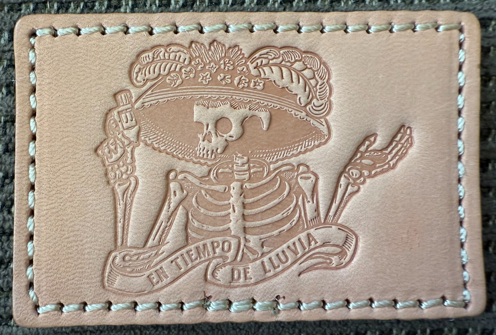 Ed's Manifesto Payne's Leather "El Tiempo De Lluvia" Light Variant Leather Patch