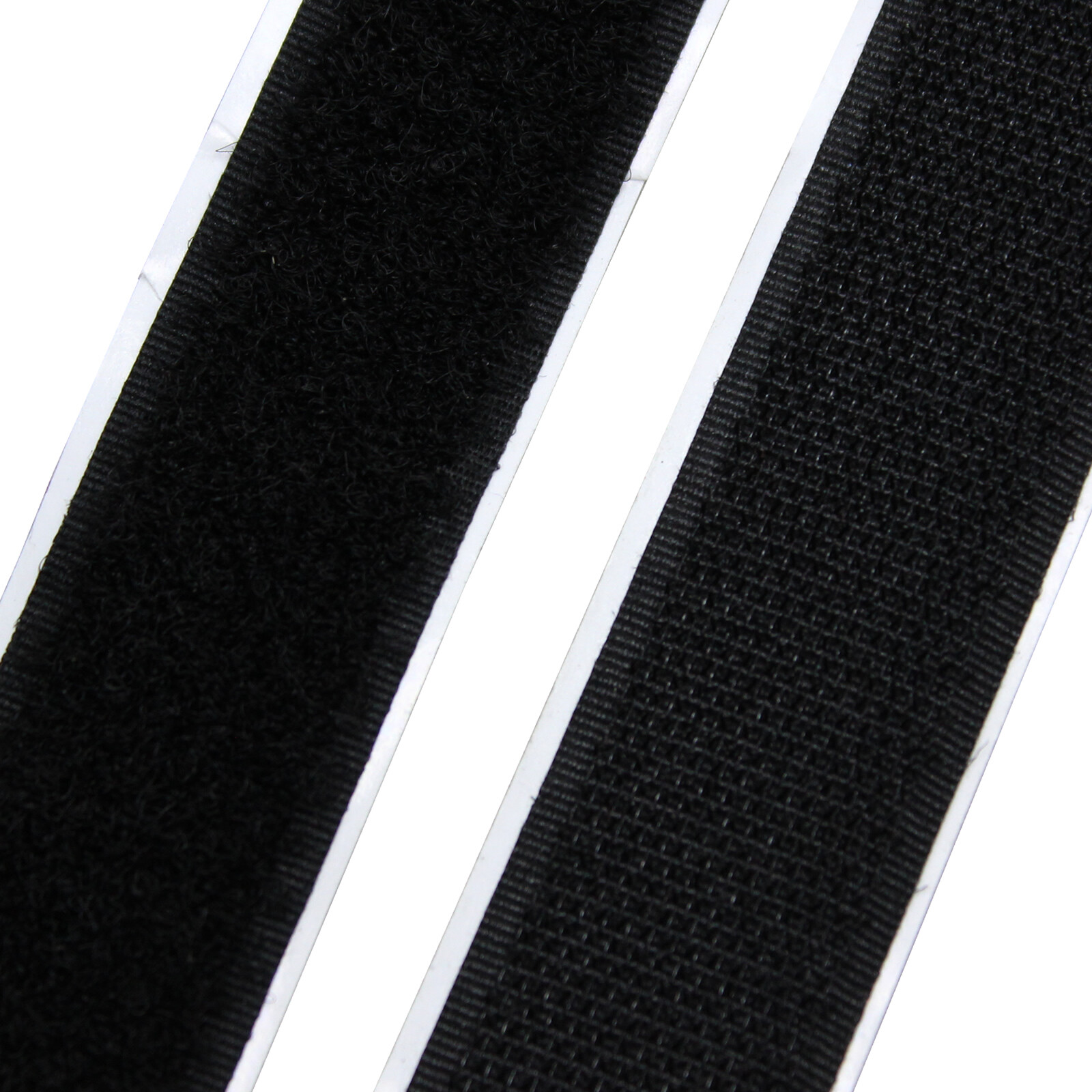 1” wide Black Self Adhesive Sticky Back Hook + Loop Fastener Tape - 5 yards