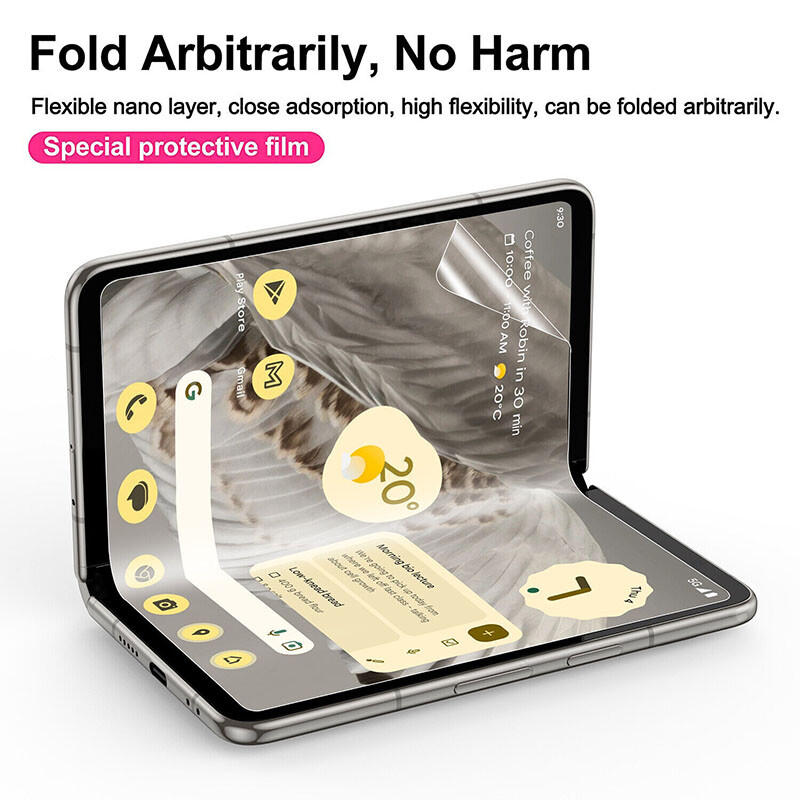 3in1 Soft Hydrogel Film Front+Inner+Back Screen Protector For Google Pixel Fold