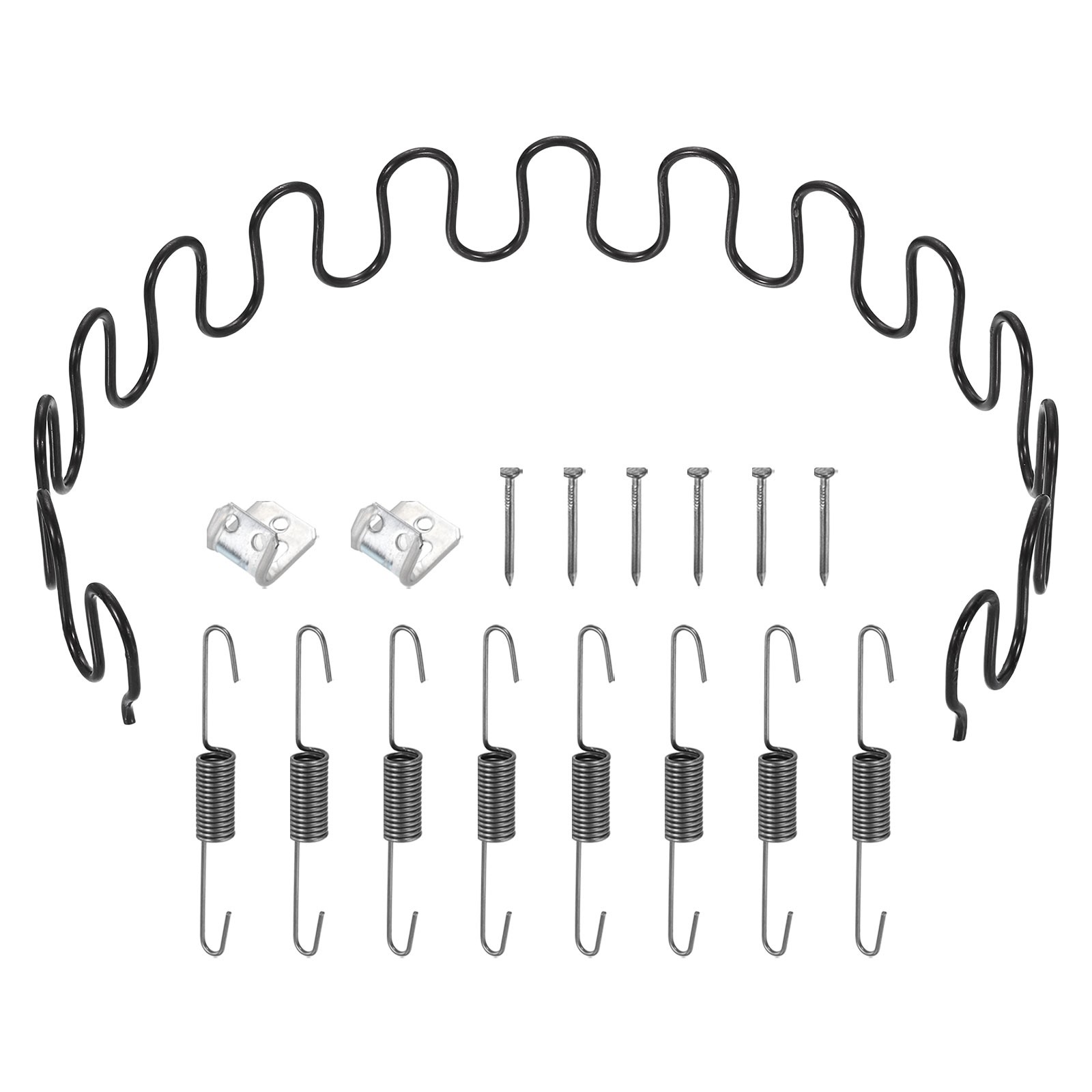 25.6" Upholstery Spring Replacement Kit, Sagging Cushions Repair Kit Black