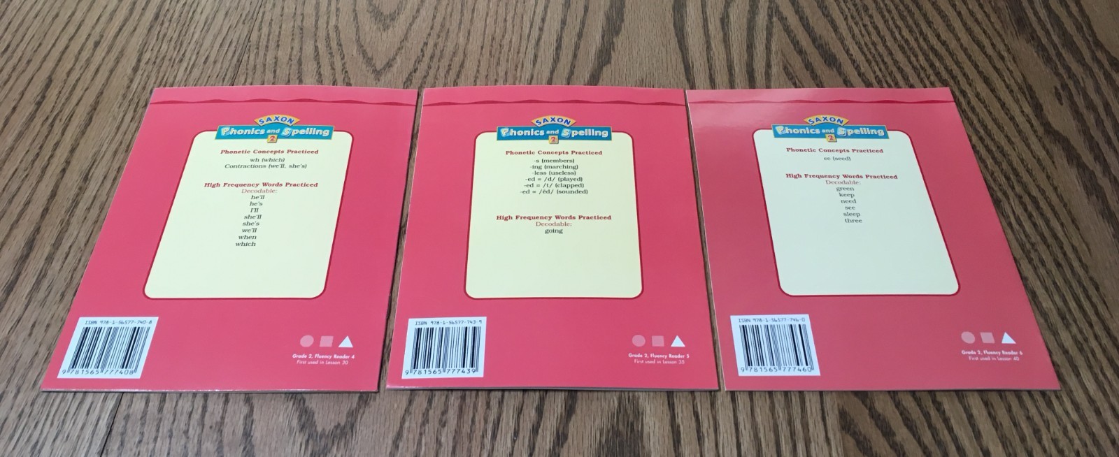 SAXON PHONICS & SPELLING / GRADE 2 / FLUENCY READERS LEVEL C / 26 TITLES