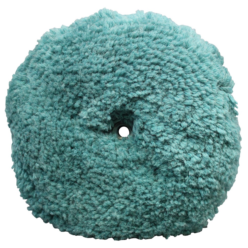Presta Green Double-Sided Wool Light Cutting/Polish Pad, 9-inch