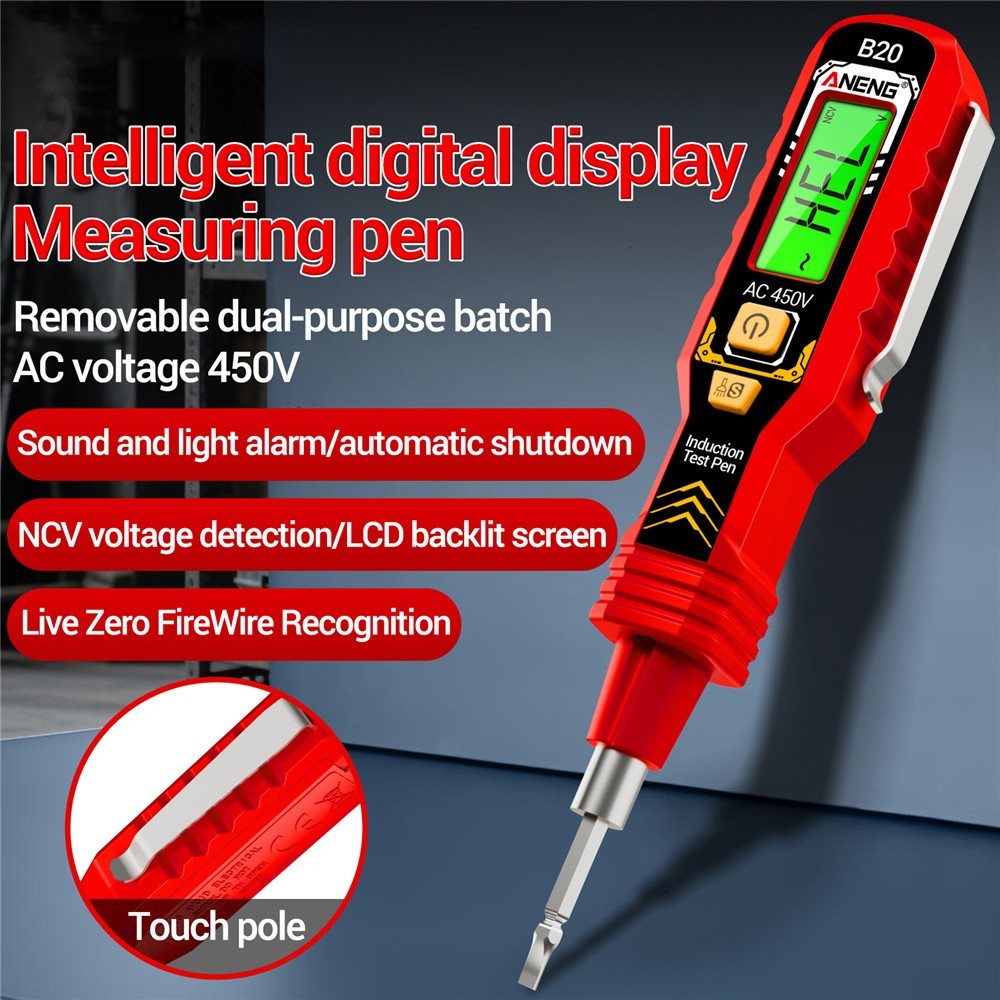Electric Circuit Tester Smart Digital Voltage Pen Detector Non-Contact 30V-1000V