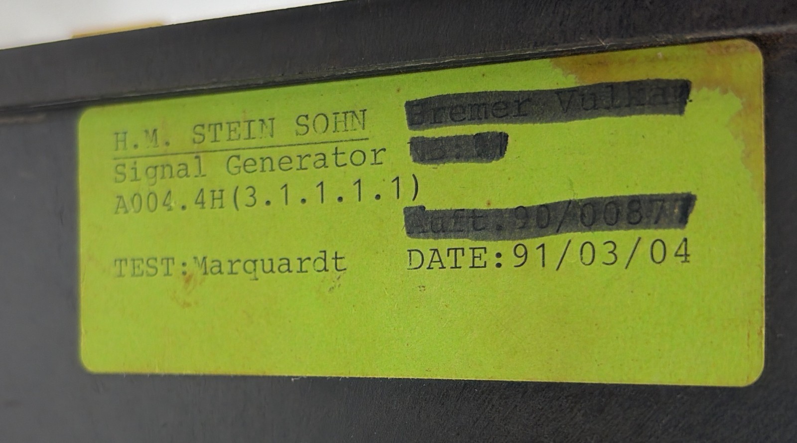 Stein Sohn A004.4 Signal Generator