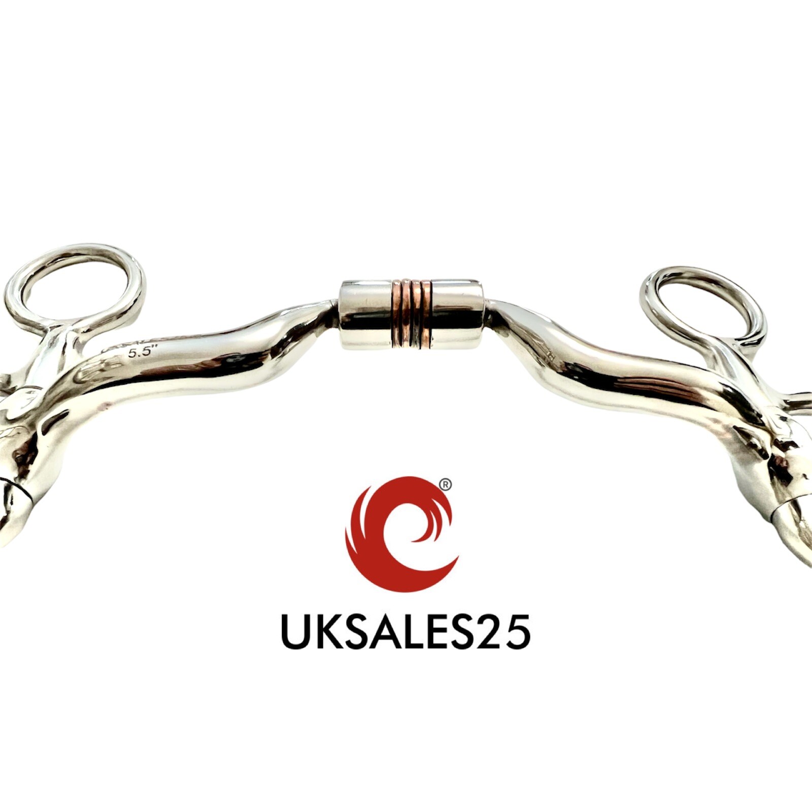 Western Hanging Cheek Comfort Bit Copper Roller & Inserts *SAME DAY DISPATCH*