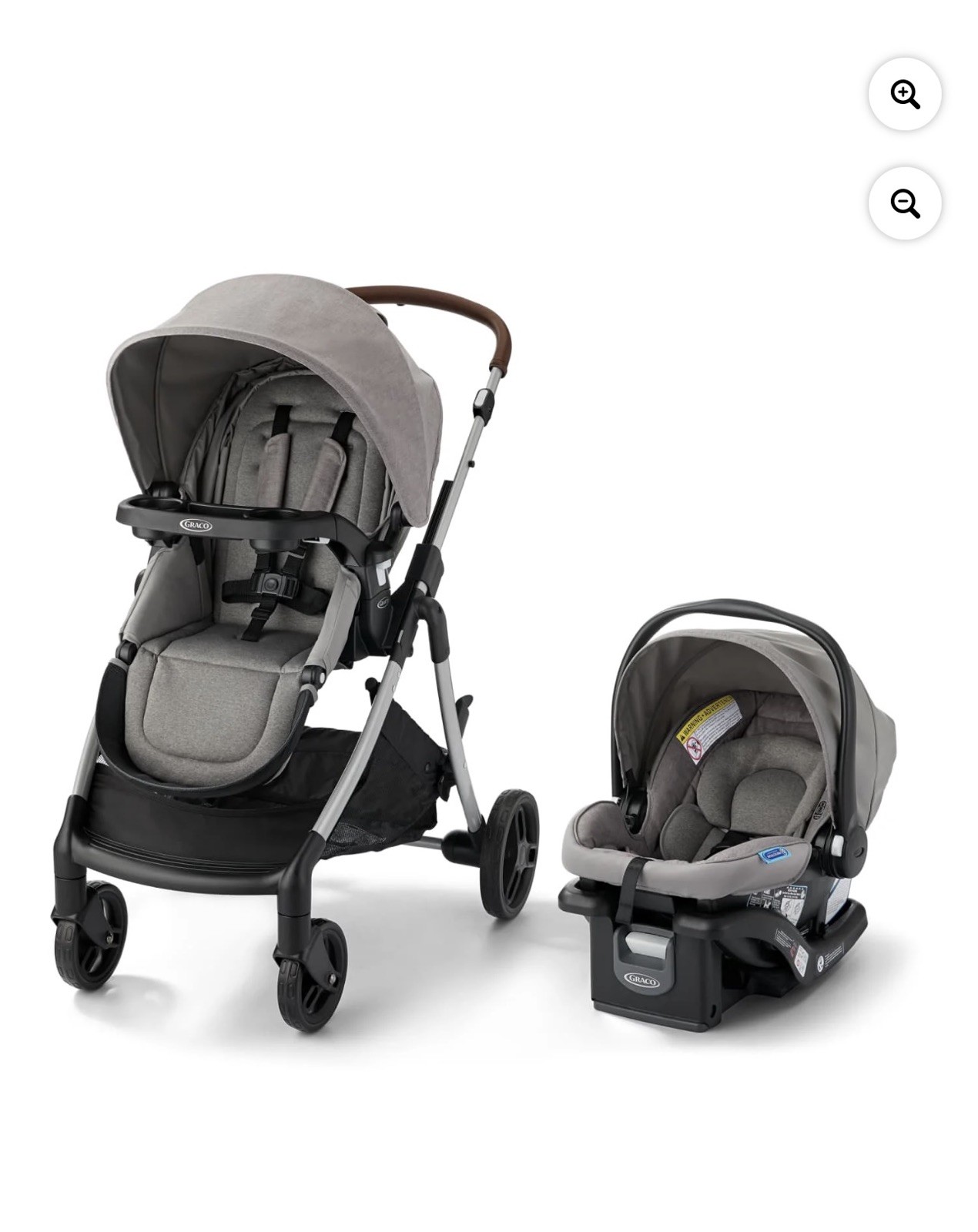 NEW Graco Modes Closer 3 In 1 Travel System  Highland Grey