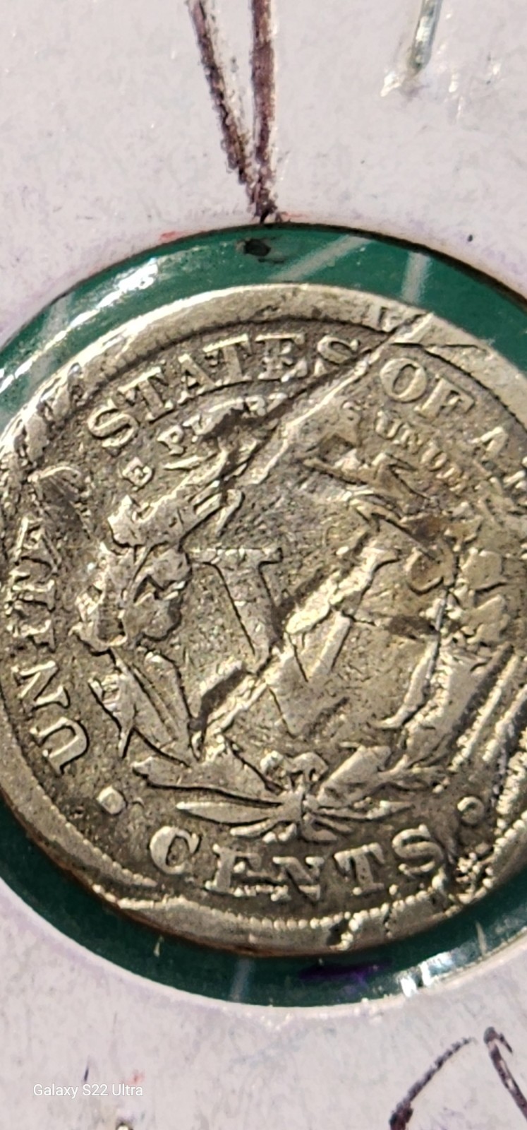 1910 4.6g Barber Nickel W/Lamination Error Planchet Error Off-Center Strike Must