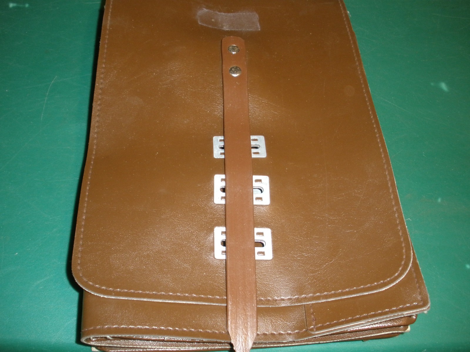 Vintage Military Map Document Case Bag 11"x8" When Closed (085)
