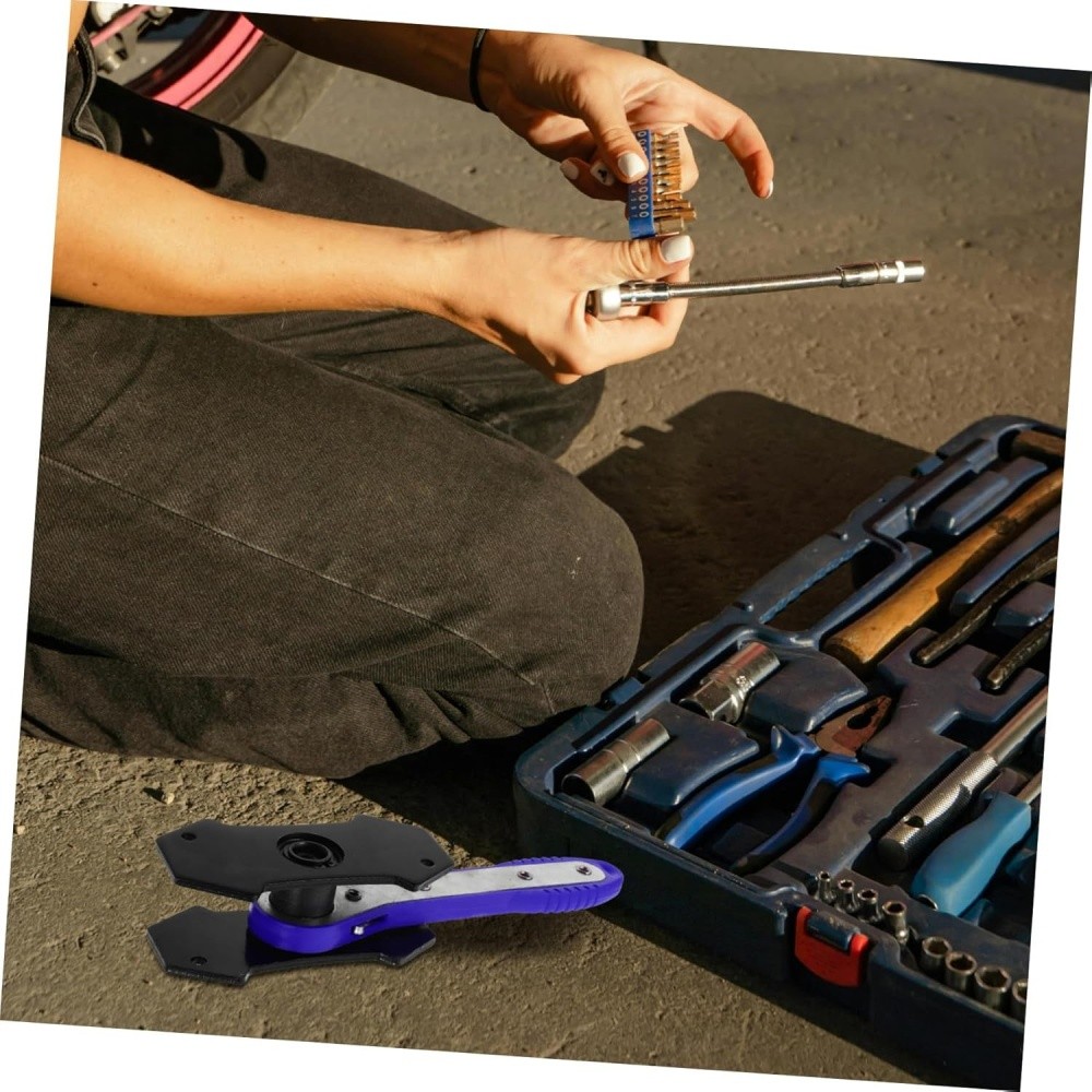 Car Ratchet Brake Piston Spreader Wrench Caliper Pad Install Tool Press Portable
