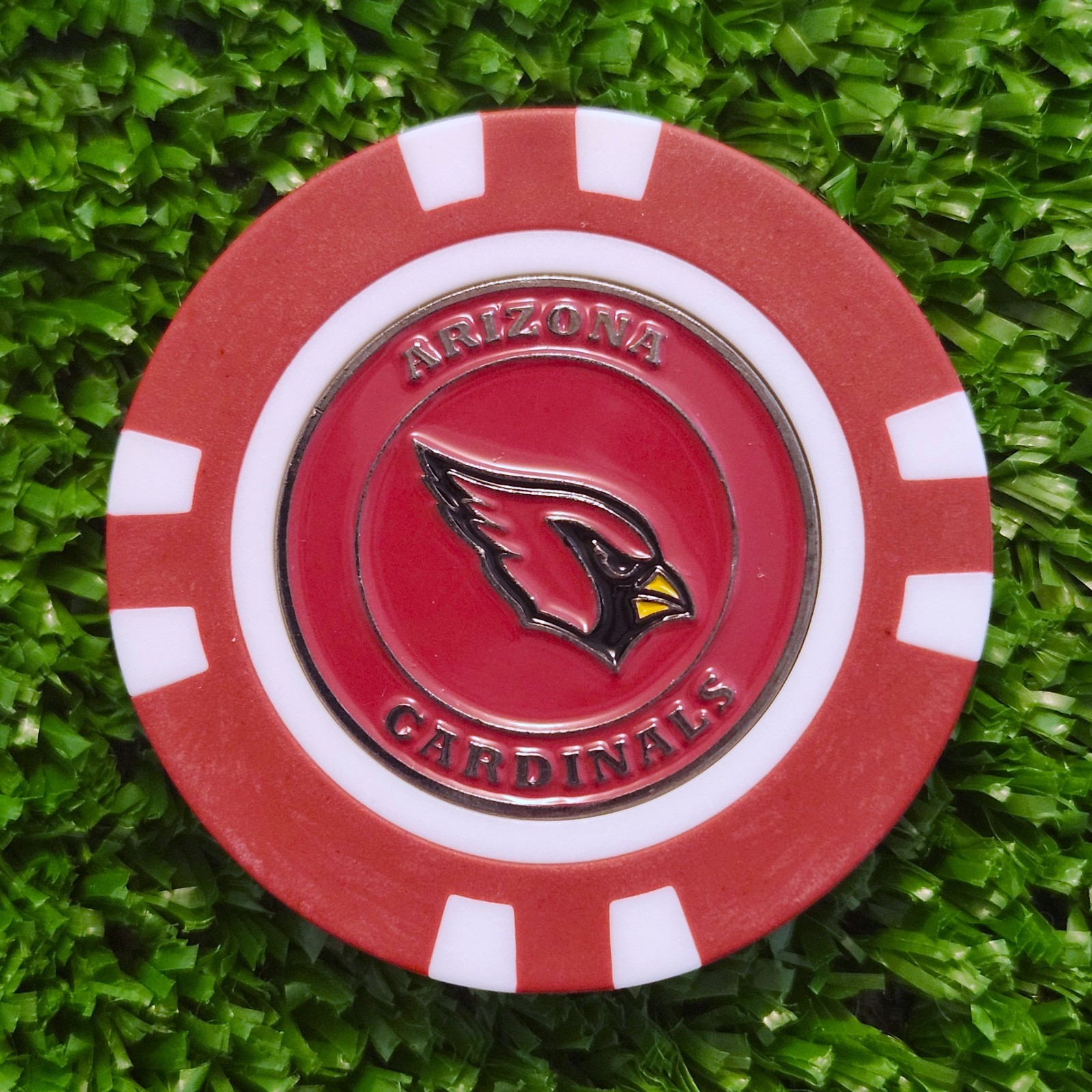 NFL Arizona Cardinals Golf Ball Marker Magnetic Poker Chip New