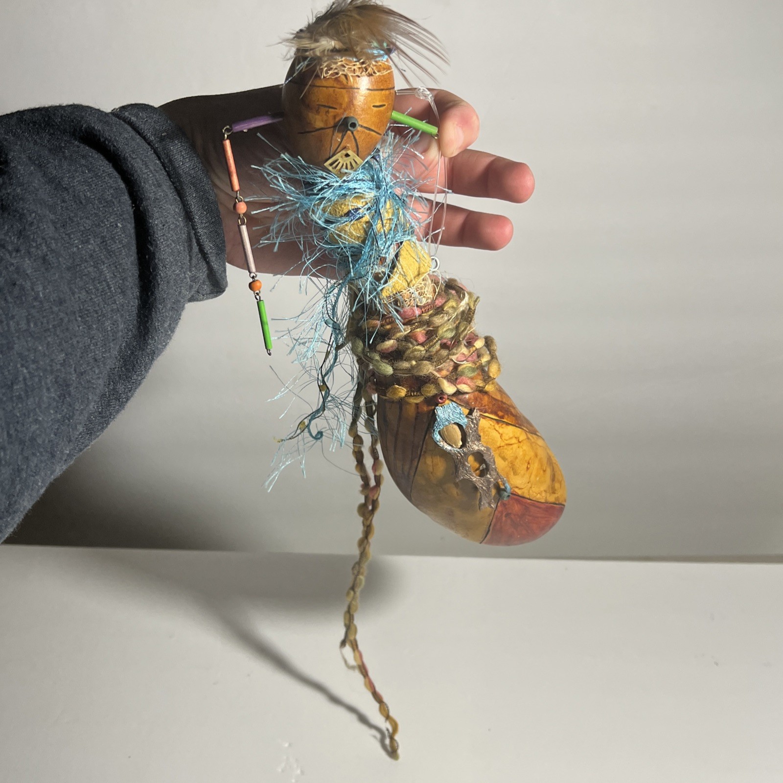 Handcrafted Textiles Gourd *see Description*