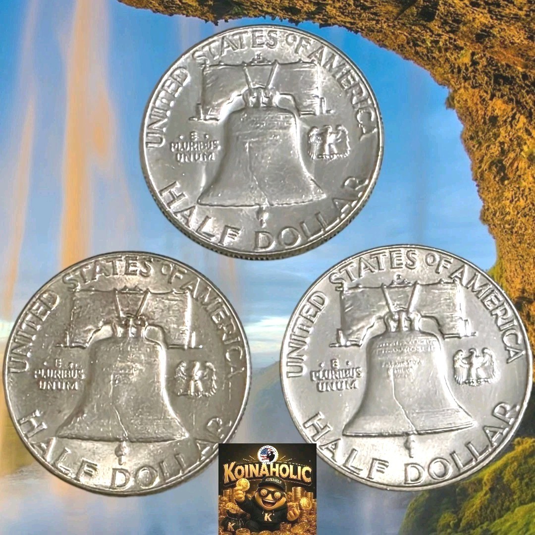 1951 PDS Silver Franklin Half Dollar Year Mint Set Uncirculated From Storage 🔥