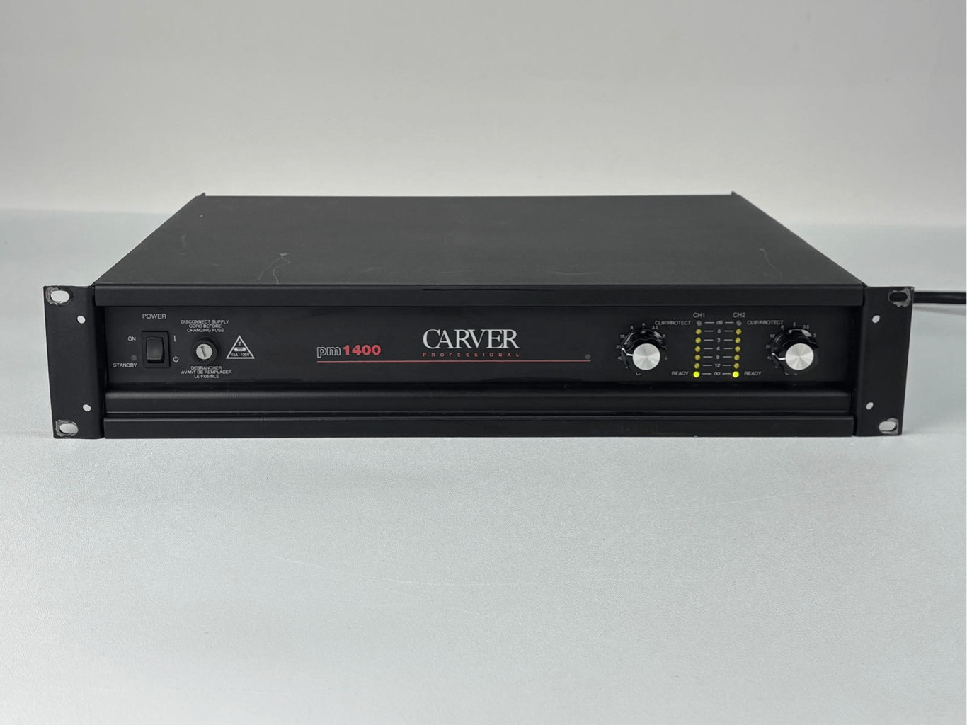 Vintage Carver PM-1400 Power Amplifier 475W Into 8 ohm Per Channel Made In USA